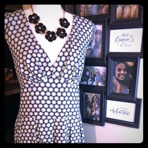 Bisou bisou Empire waist a-line dress